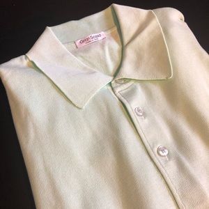 Gran Sasso light green knit Polo